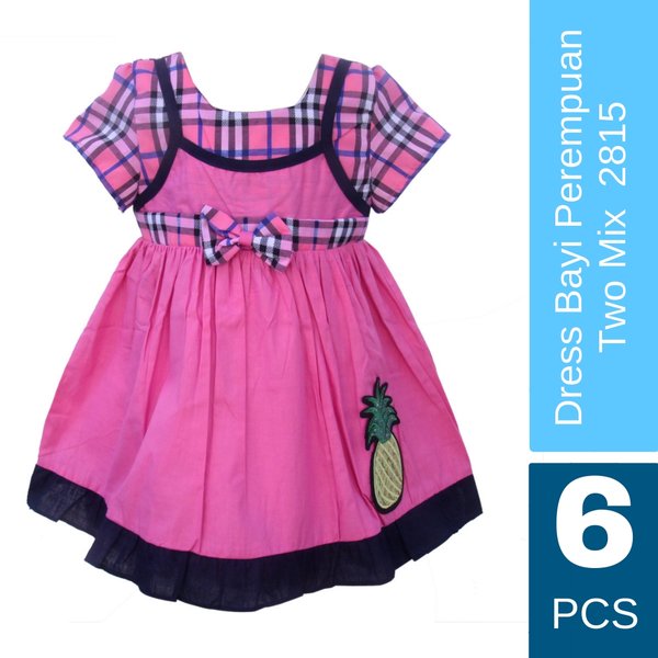 Grosir Baju Bayi Perempuan Fashion Dress Bayi 6-12 bulan 2815
