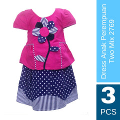 Two Mix Grosir Gaun Anak Perempuan Setelan Rok Casual Two Mix 2769