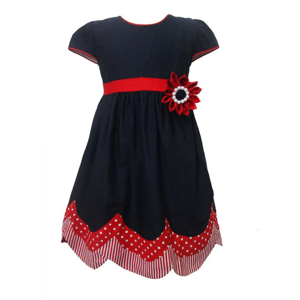 Two Mix Dress Anak / Pakaian Anak Perempuan / Baju Anak Perempuan 1-8 tahun 2691