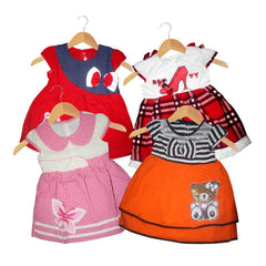 Two Mix Dress bayi / Baju bayi  perempuan (RANDOM MODEL DAN WARNA) 0-12 Bulan