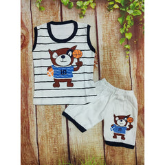 Two Mix Setelan Singlet Bayi 0 - 6 Bulan Katun Adem dj742