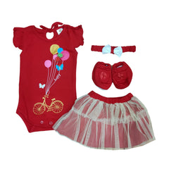 Two Mix Set Baju Bayi Perempuan Katun 0 - 3 bulan Kualitas Ekspor dj642