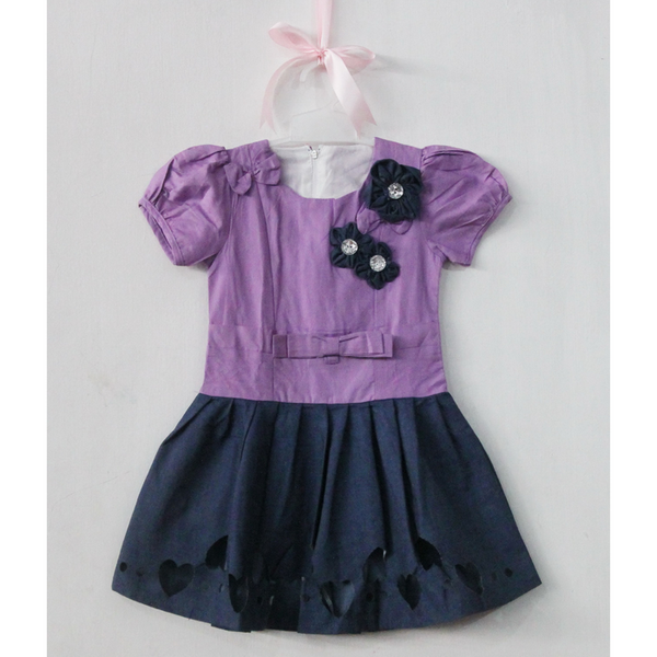 Gaun Bermain Anak Dress Anak TM 2101 size 6 & 7 tahun