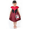 Dress Anak Perempuan Aplikasi Kelinci Love 2584