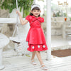 Two Mix Baju Anak Perempuan Satin - Dress Anak Perempuan Lebaran Fashion 1-12 Tahun 4251 4346