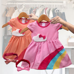 Two Mix Dress Bayi 4009