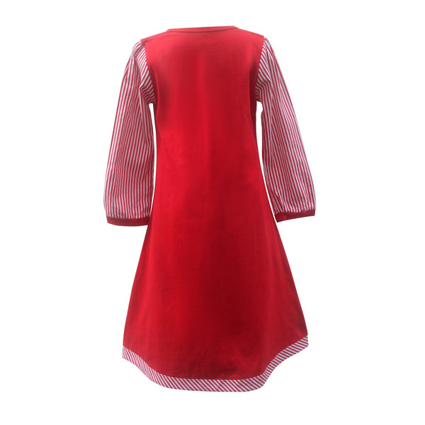 Two Mix Baju Anak Perempuan - Dress Anak Perempuan Katun Motif Digital Printing Usia 1-12 thn 4155