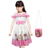 Two Mix Baju Anak Perempuan- Dress Anak Cewek Motif Tupai Usia 1-12 Tahun 4176
