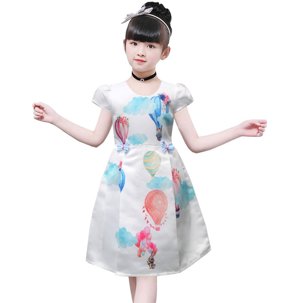Two Mix Dress Anak Perempuan Eksklusif Digital Printing Usia 1-12 Thn Y870