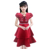 Two Mix Dress Anak Perempuan Bahan Satin Premium Usia 1-12 Tahun Y876