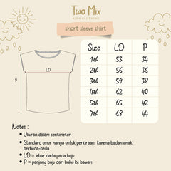 TWO MIX - Kaos Anak Katun Lengan Pendek - Short Sleeve Shirt 4262