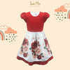 TWO MIX Dress Anak Perempuan Digital Print Bunga Cantik 4269
