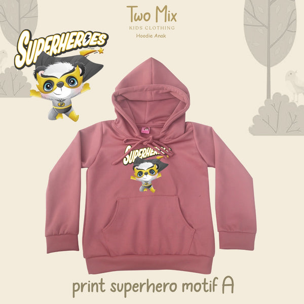 TWO MIX - Hoodie Anak Digital Print Super Heroes 4284