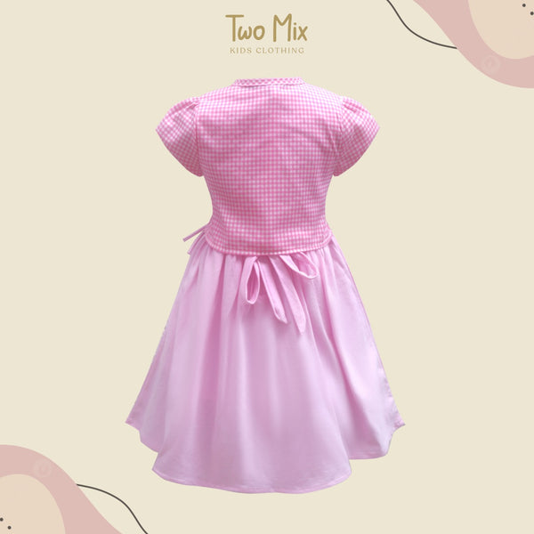 Two Mix Dress Anak Perempuan / Baju Anak Perempuan 4310