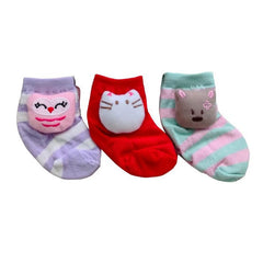 Two Mix Kaos Kaki Boneka Bayi Lucu isi 3 pasang dj613