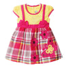 TWO MIX 2171 Dress Baju Bayi Perempuan Kotak Bordir Kupu