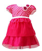 Dress Anak Fashion / Baju Anak Perempuan / Gaun Anak Wanita / SNI / Terbagus / Renda Polka Dot Dengan Rok Layer 2011 Size 1 , Size 2 , Size 3