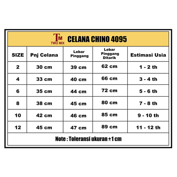 Two Mix Celana Chinos Anak 4095