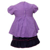 SETELAN Dress Anak 2096 ONDE JEANS size 2 Ungu