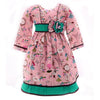 TWO MIX 2733 Motif Paris Fashion Lengan Panjang Dress Anak