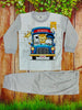 Two Mix Piyama Anak Setelan Lengan Panjang Anak 8 - 12 tahun Kaos Katun Lembut dj592