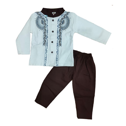 Two Mix Baju Koko Anak Laki Laki 1- 2 tahun Bahan Katun adem Bordir Elegan djr14