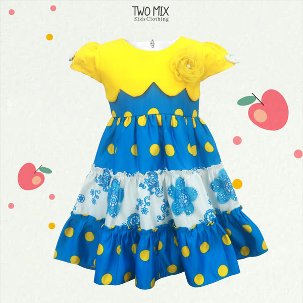 Two Mix - Dress Anak Perempuan Lucu Satin - Baju Anak Cewek Fashion 1-8 Tahun Y885