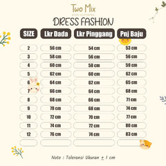 Two Mix - Dress Anak Natal Perempuan - Gaun Anak Cewek Pesta Christmas Satin 1-12 Tahun Y887
