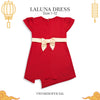 CNY 2024 - Two Mix - Laluna Dress Anak Imlek Perempuan 2024 - Gaun Anak Cewek Lunar Chinese New Year 1-12 Tahun 4390