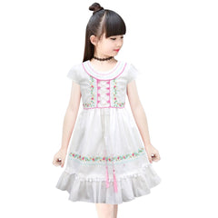 Two Mix Dress Anak Perempuan Fashion Bahan Katun Usia 1-6 Tahun Y866
